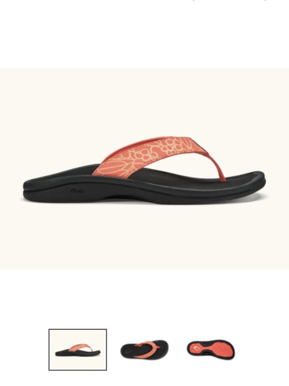 NEW OluKai 'Ohana Fusion Coral Sandal Flip Flops Women's Size 9
